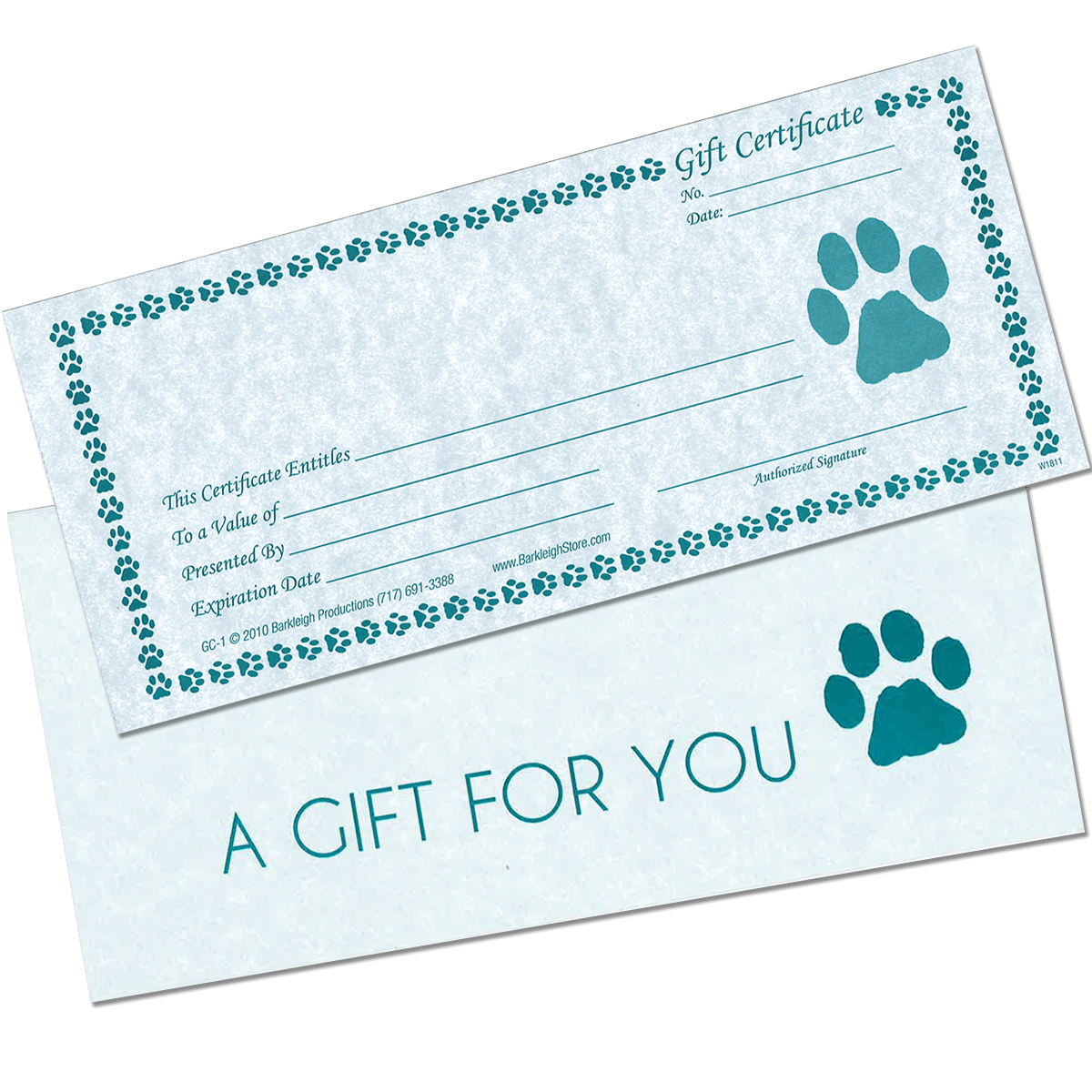 Pet Gift Certificates, On Sale